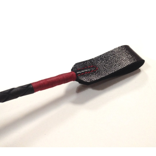 Стек кожаный с металлической ручкой 50 см фото 2