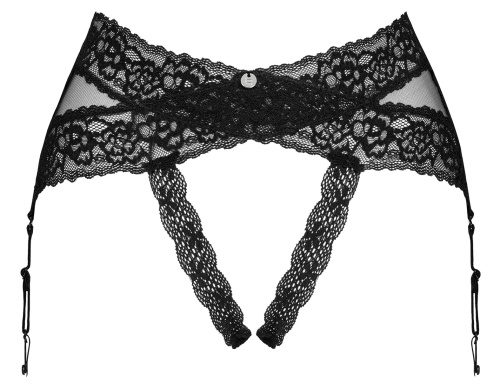 Чувственный пояс-трусики для чулок с открытым доступом Lacrisia M/L фото 5