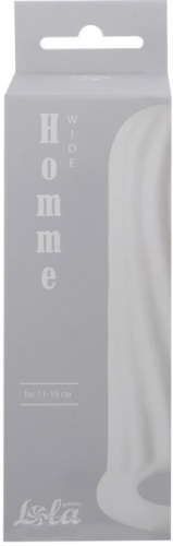 Фаллоудлинитель с кольцом Homme Wide White + 1,5 см фото 4