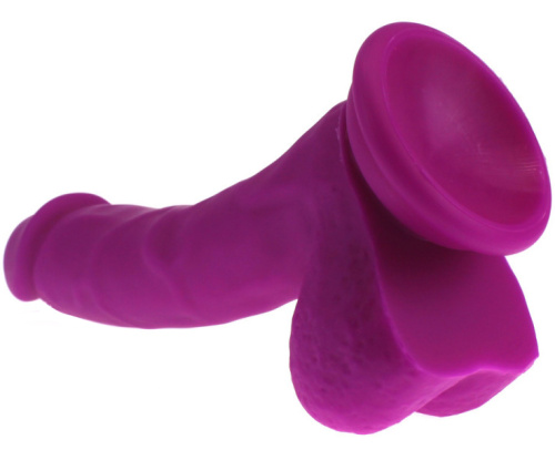 Изогнутый фаллос фиолетового цвета X-Men 19 см фото 3