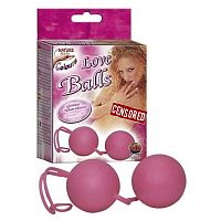 Шарики вагинальные Love Balls розовые