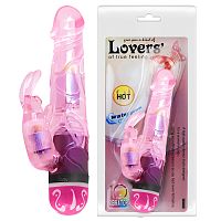 Вибратор с клиторальным стимулятором Lovers