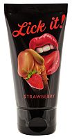 Гель съедобный Lick It клубника 50 мл