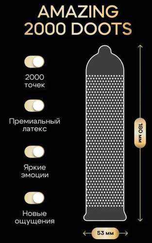 Презервативы точечные Maxus X-Edition Amazing 2000 Dots 3 шт фото 5