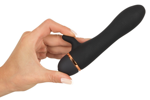 Виратор-кролик с рифленой поверхностью Bendy Ripple Clit Vibrator фото 4