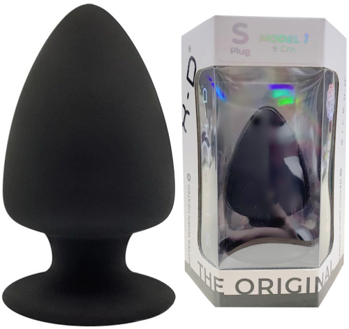Анальная втулка с эффектом памяти SilexD Premium Silicone Plug S черная