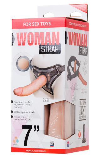 Cтрапон с вагинальной втулкой на регулируемых трусиках Woman Strap фото 19