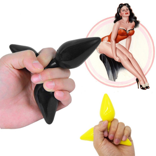 Силиконовая анальная пробка 3 в 1, размеры S, M и L фото 3