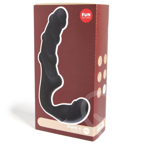 Страпон без ремней Share XL черный фото 2