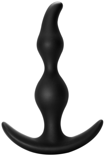 Анальный стимулятор Bent Anal Plug Black фото 2