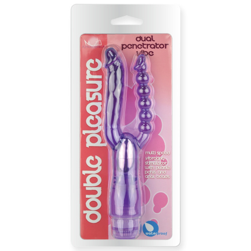 Вибратор двойной Double Pleasure розовый фото 3