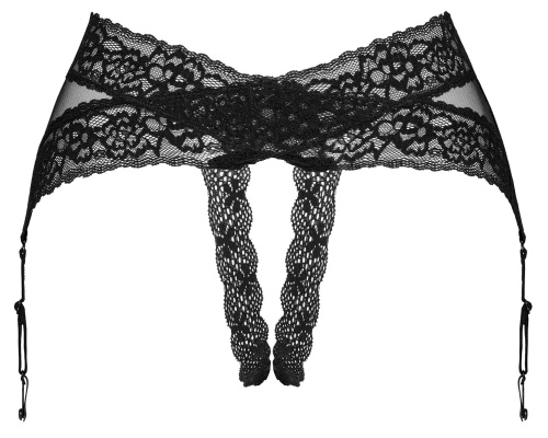 Чувственный пояс-трусики для чулок с открытым доступом Lacrisia M/L фото 6