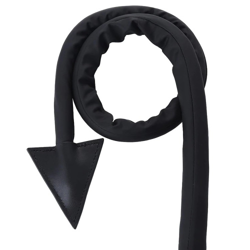 Силиконовая анальная втулка с хвостом дьяволенка 108 см фото 4