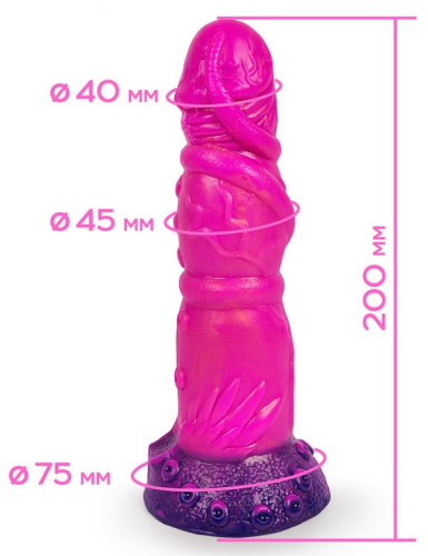 Розовый пенис пришельца Magic Hero 20 см фото 5
