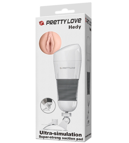 Мастурбатор-вагина в колбе на присоске Pretty Love Hedy фото 7