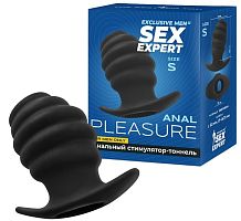 Анальный тоннель со стимулирующим рельефом Sex Expert S