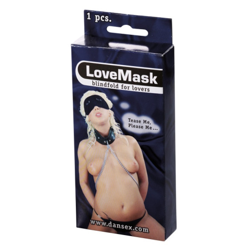 Черная маска на глаза Tease Me - Please Me фото 3