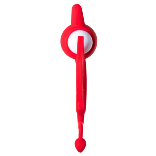 Эрекционное виброкольцо Jos Cocky Devil красного цвета фото 3