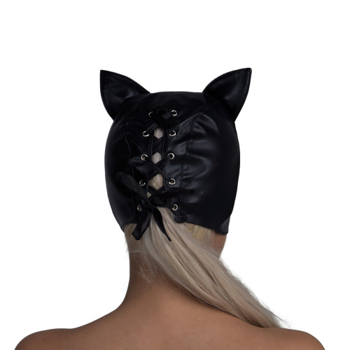 Маска кошки черная фото 2