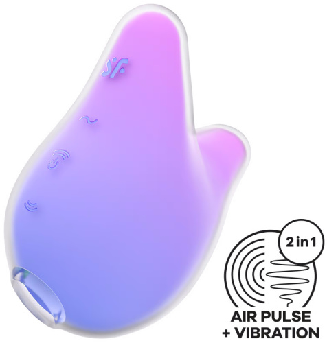 Вакуумно-волновой стимулятор с вибрацией Satisfyer Mermaid Vibes лилово-розовый фото 2