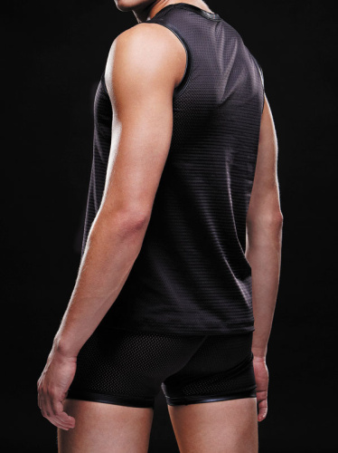 Полупрозрачная мужская майка в сеточку S/M фото 2