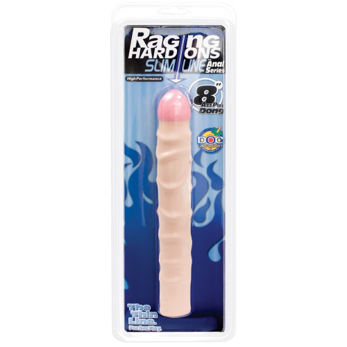 Тонкий телесный анальный фаллос 8in фото 3