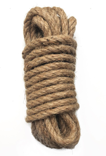 Бондажная верёвка 5 м из джута диаметр 9 мм