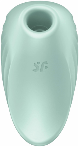 Вакуумно-волновой стимулятор с вибрацией Satisfyer Pearl Diver зеленый фото 3