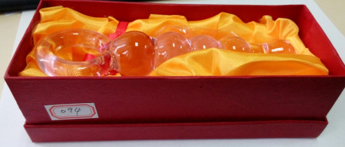 Стеклянный анальный стимулятор розовый фото 3