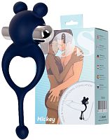 Эрекционное кольцо с вибрацией и хвостиком Jos Mickey