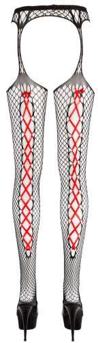 Черные колготки на шнуровке с открытыми бедрами L\XL фото 3