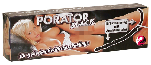 Эрекционное кольцо с анальной стимуляцией 2 в 1 фото 3