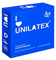 Классические презервативы Unilatex Natural Plain 3 шт