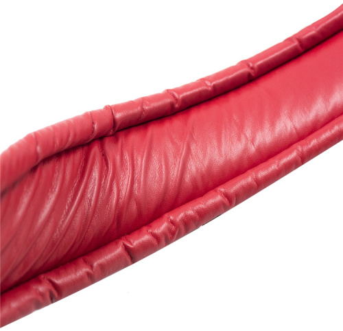 Бондажная распорка с ошейником и наручниками черно-красного цвета фото 6