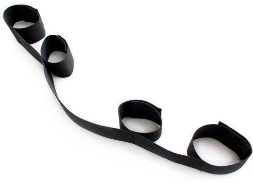 Черный БДСМ бондаж из нейлона фото 4