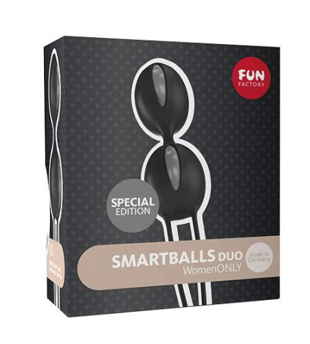 Шарики вагинальные Fun Factory SmartBalls Duo черно-серый фото 6