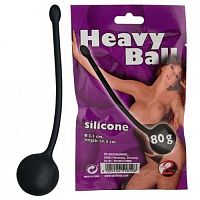Вагинальный шарик Heavy Ball 80гр черный