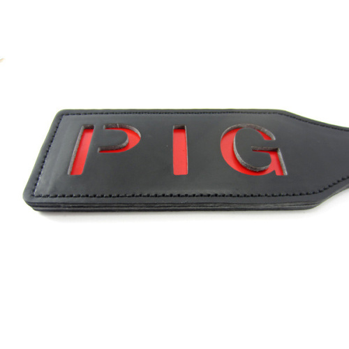 Черный БДСМ пэдл Pig 32 см фото 2