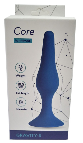Классическая анальная пробка Core размер M цвет кобальт фото 4