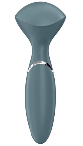 Перезаряжаемый мини-массажер с вибрацией Satisfyer Mini Wand-er серый фото 5