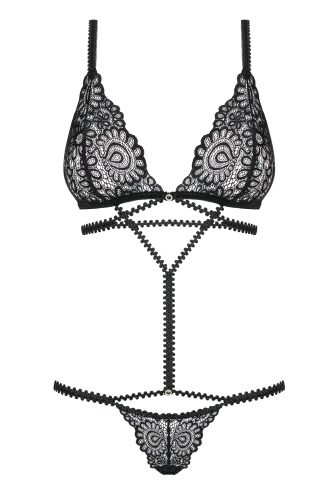 Чувственное боди с декоративными полосами Mixty S/M фото 3