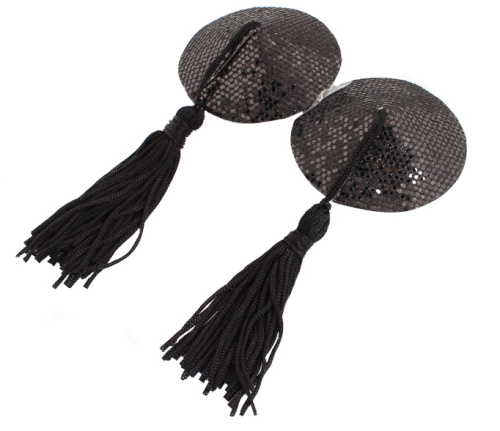 Черные пэстисы с кисточками фото 2