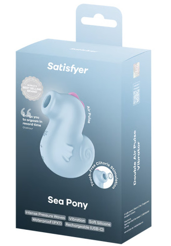 Вакуумно-волновой стимулятор клитора с вибрацией Satisfyer Sea Pony фото 9