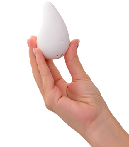 Клиторальный вибростимулятор Satisfyer Dew Drop белый фото 3