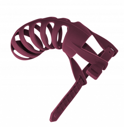 Силиконовый пояс верности Party Hard бордовый фото 4