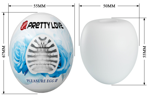 Яйцо-мастурбатор Pretty Love Pleasure Egg III фото 7