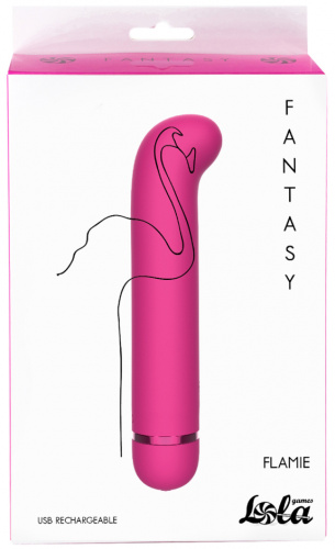 Перезаряжаемый вибратор для точки G Fantasy Flamie Pink фото 4