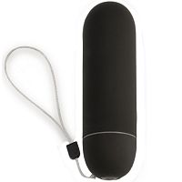 Большое черное вибро-яйцо Black Magic