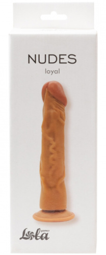 Рельефный фаллоимитатор на присоске Nudes Loyal 23 см фото 4