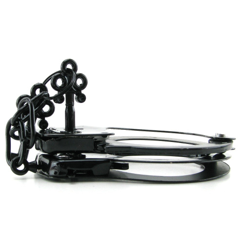 Наручники металлические черные фото 3